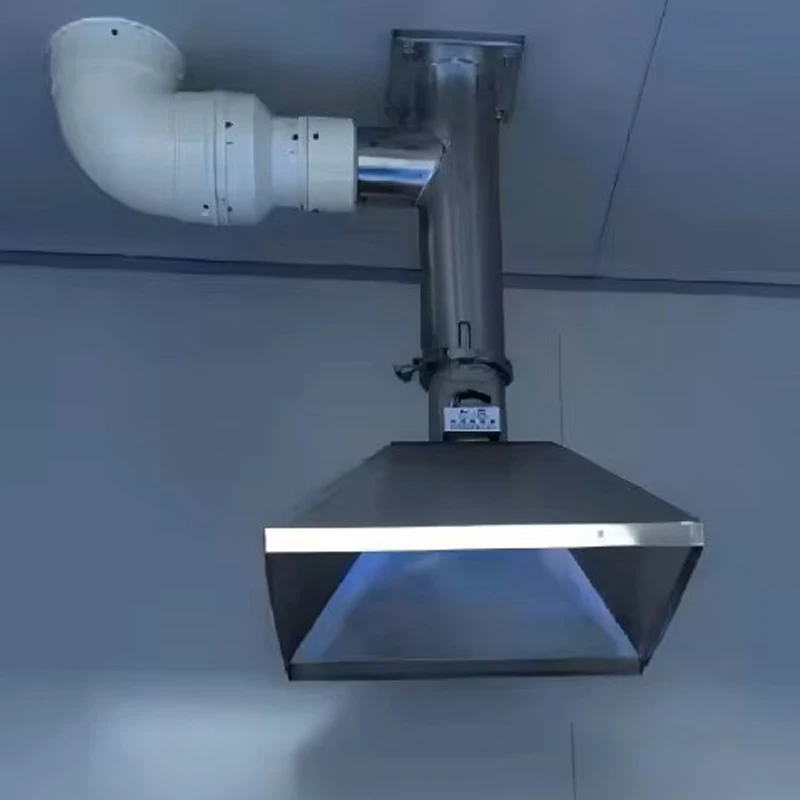 BAXIT Welding Fume Suction Arm Stainless Steel Fume Extractor Hood Laboratory Atomic Hood