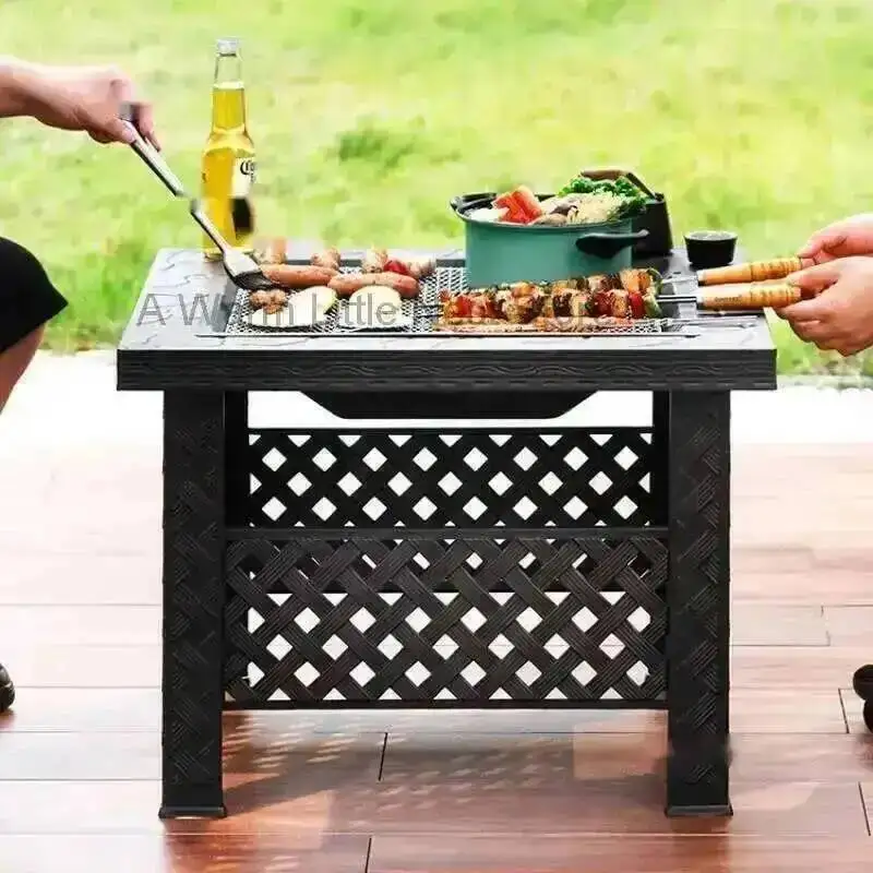 Fire Garden Terrace Courtyard Outdoor Creative Pits Apartment Villa Heating Stove Indoor Home Living Room Barbecue Grill Brazier