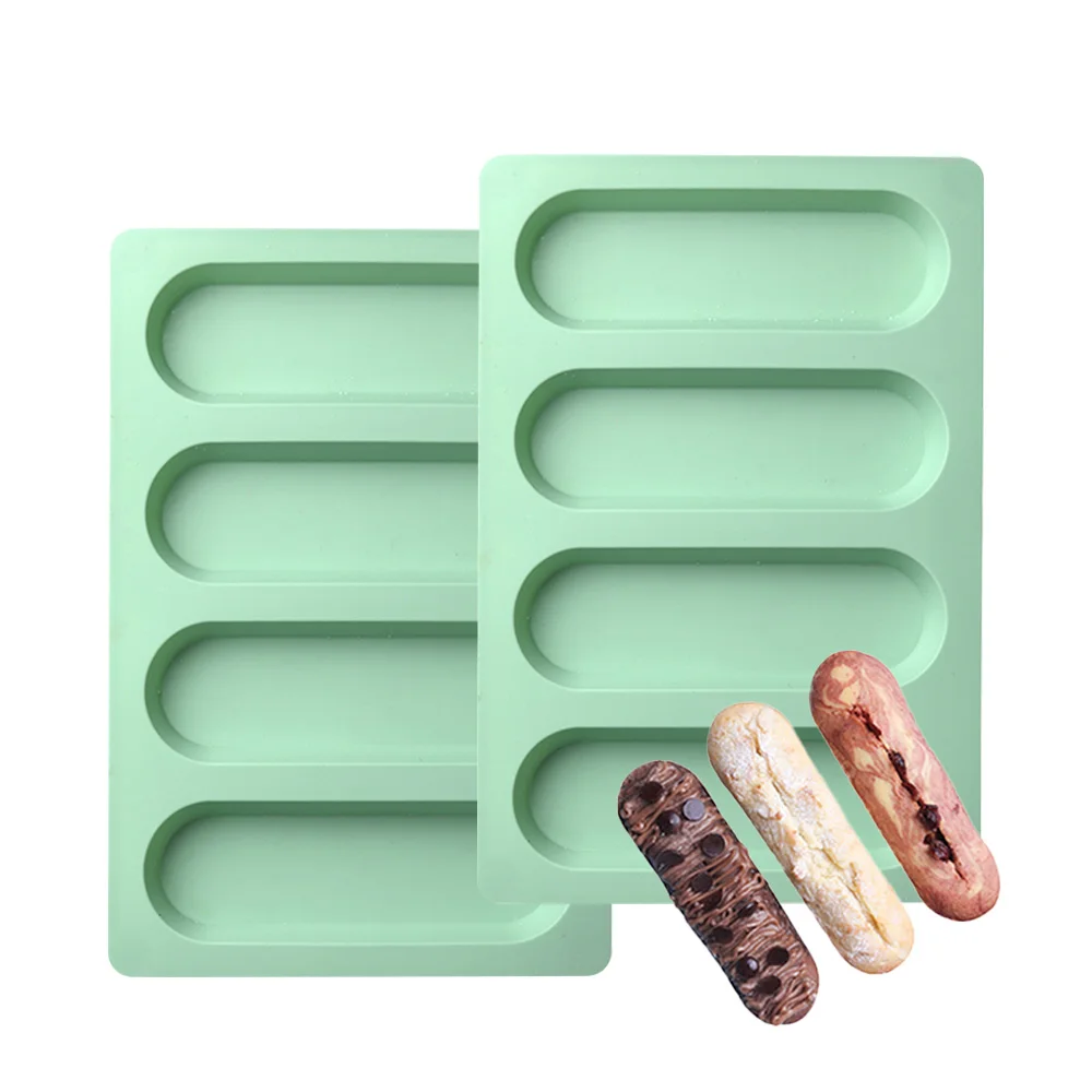 

1pc Finger Biscuit Silicone Mould Chocolate Bar Mold Non-stick Silicone Twinkie Cake cake molds chocolate mold