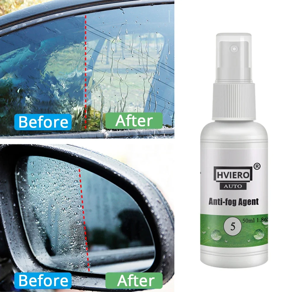 HVIERO-5 20-100ml Car Window Spray Glass Cleaner Paint Care Shampoo Polishe Waterproof Rainproof Anti-Fog Agent Water Repellents