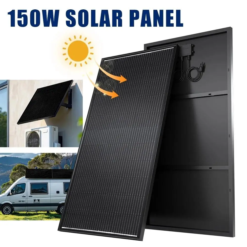 150W Solarpanel Leichtgewicht-Modul PV-Leistung 19,8V für 12V Batterieladung Wiederaufladbarer Generator Heimbeleuchtung Camping
