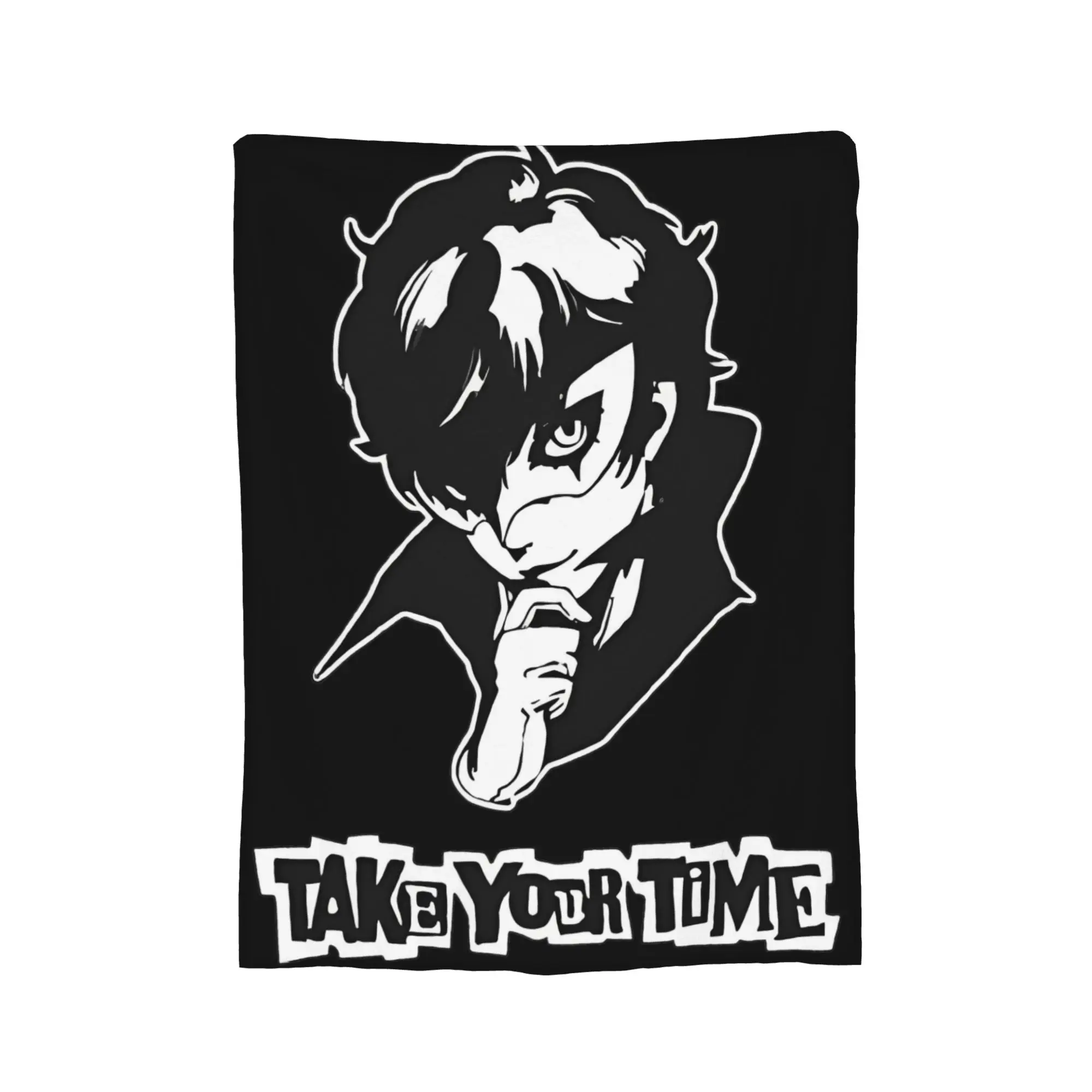 Persona 5 Joker Blanket Flannel Spring/Autumn Multifunction Ultra-Soft Throw Blanket for Bed Office Quilt