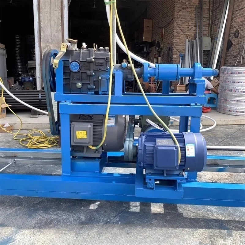 مجموعة كاملة صغيرة مخصصة جهاز الحفر الأفقي للاستخدام المنزلي حفر الآبار 200 متر عمق الربيع الجبلي