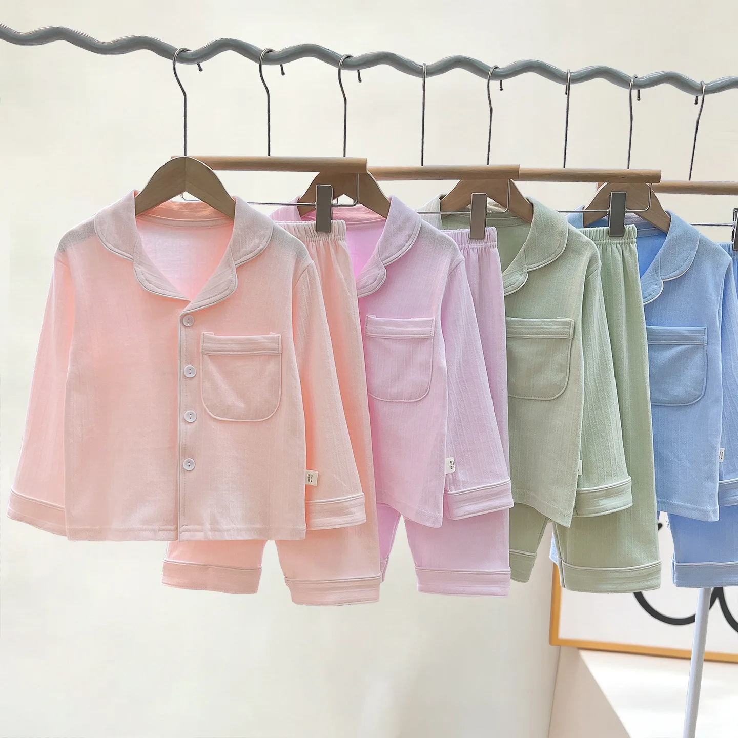Baby Girls Clothes Pajamas Sets Boy Pyjamas Kids Homewear Cotton Sping Autumn Nightwear Children's Indoor Clothing Pijamas Suit