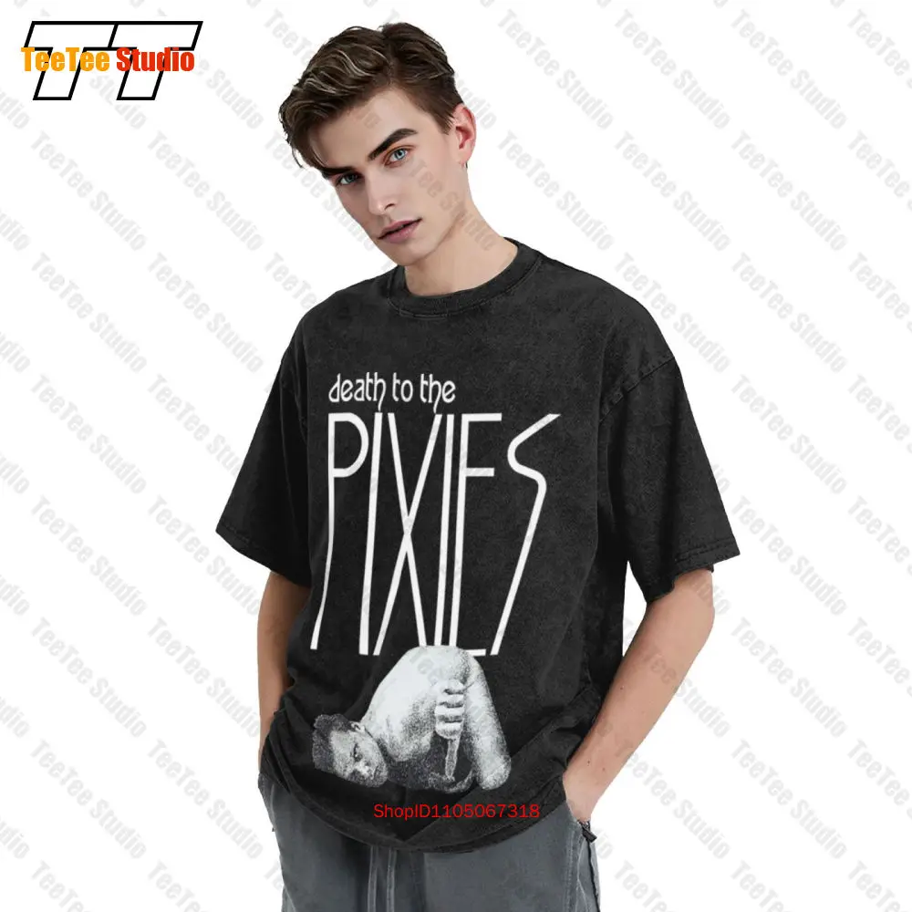 90S Death To The Pixies The Pixies Grunge Band Vintage Oversized T-Shirt N2C0