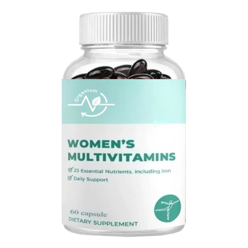 

Women's Multivitamin Complex Capsules with Iron - Hair, Skin, and Nail Health and Beauty Support