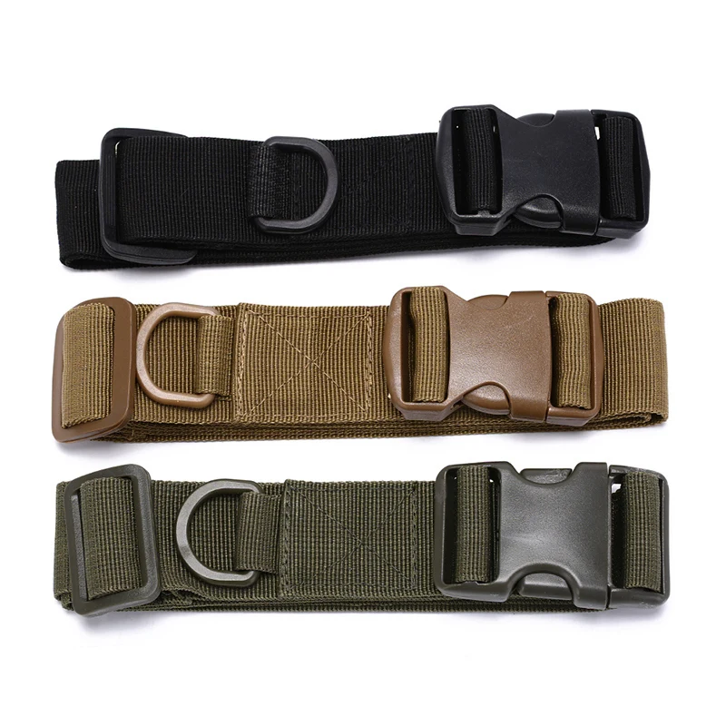 Men's Tactical Belt Quick Release Fashion Security-Friendly Designer Jeans Belt with Plastic Buckle Adjustable 25-44 Inch