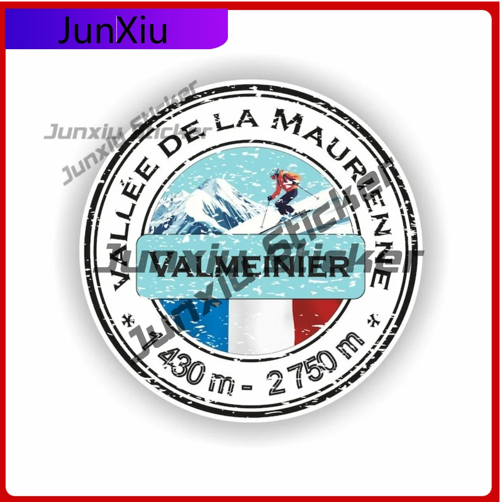 

Valmeinier France Ski Snowboard Sticker Heavy Duty Vinyl Decal For Bumper Fridge Scratch Cover Decoration Auto Accessories
