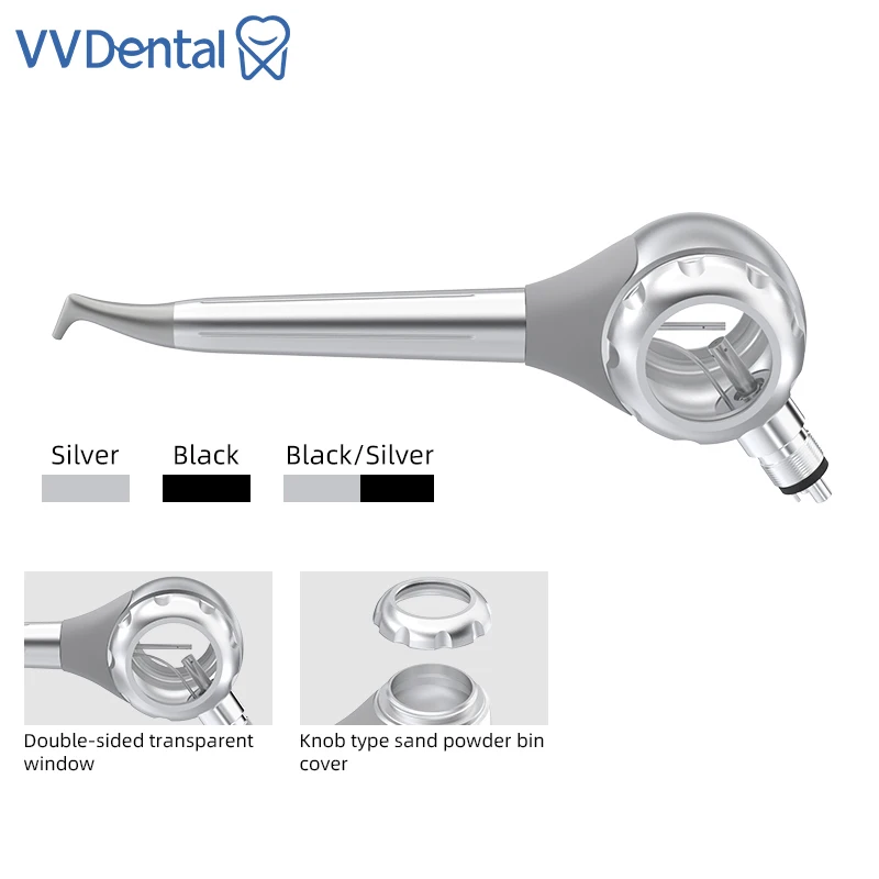 VVDental Dental Air Polisher Teeth Whitening Spray Sandblasting Gun Air Flow Oral Hygiene Care Tools