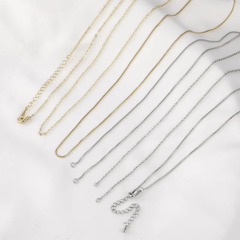 

Цепочка-змейка из золота 14 карат с сохранением цвета, без декоративных элементов, для самостоятельного изготовления украшений, материал для подвесок и аксессуаров