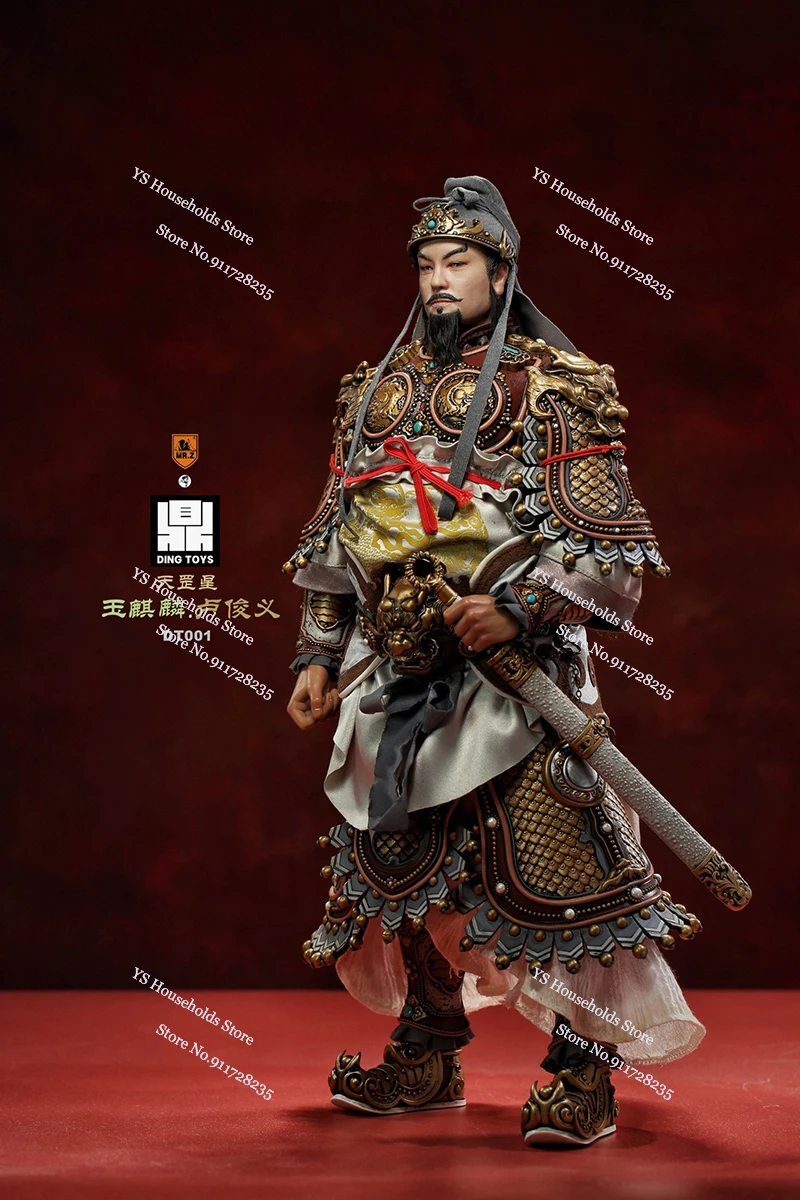 In Stock DT001 1/6 Lu Junyi Movable Man General Action Figure All Men Are Brothers Ancient Novel Role Simulation 12