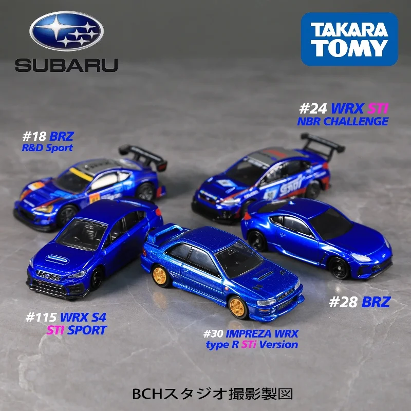 

TAKARA TOMYC Black Box TP30 Subaru Impreza WRX STI японская модель автомобиля JDM из литого под давлением, игрушка для мальчиков, коллекция для взрослых