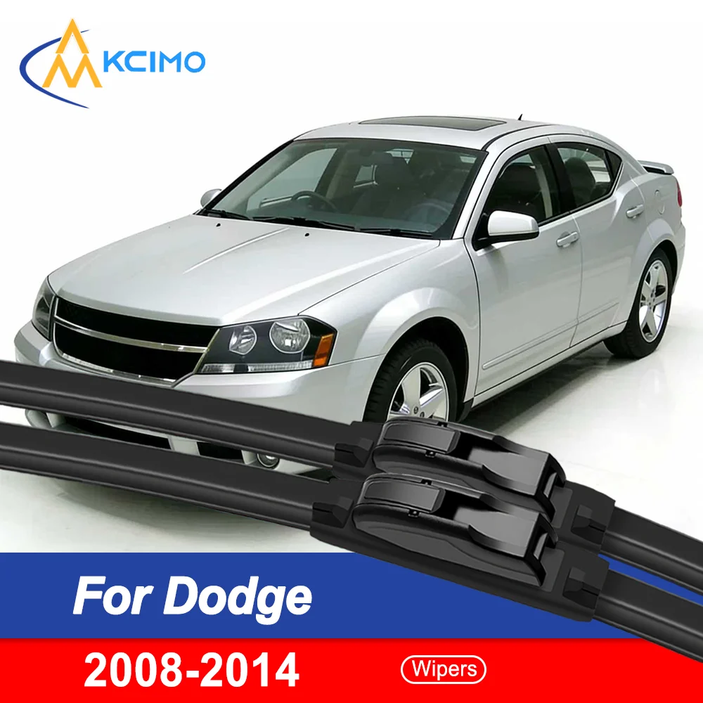 

Flat Beam Frameless Wiper Blades for Dodge Avenger 2008–2014 – 2-Pack All-Weather Visibility & Quiet Operation