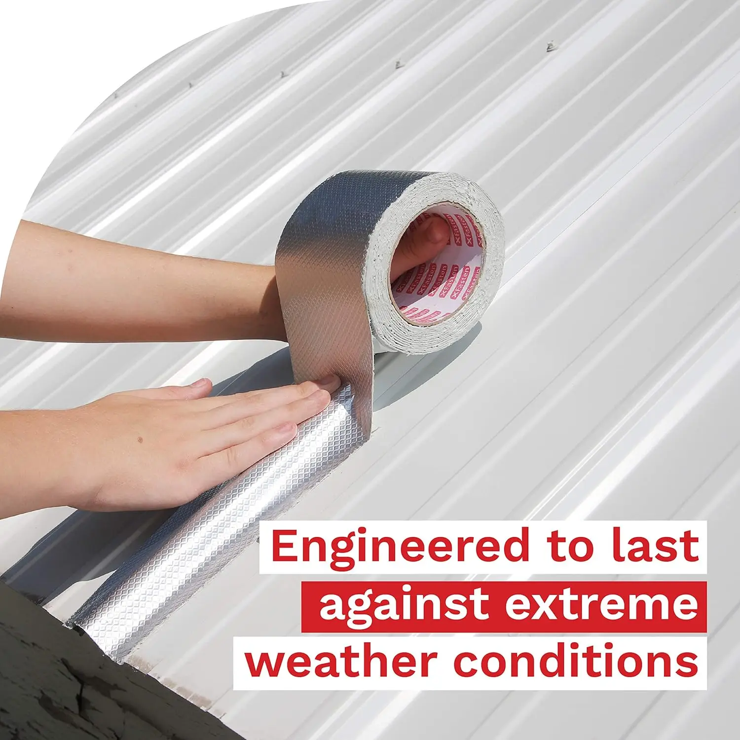 Fita butílica de alumínio super impermeável - 4 "x 16' para reparo de telhado, calha, janela e metal |   Patch de vedação de vazamento piscando