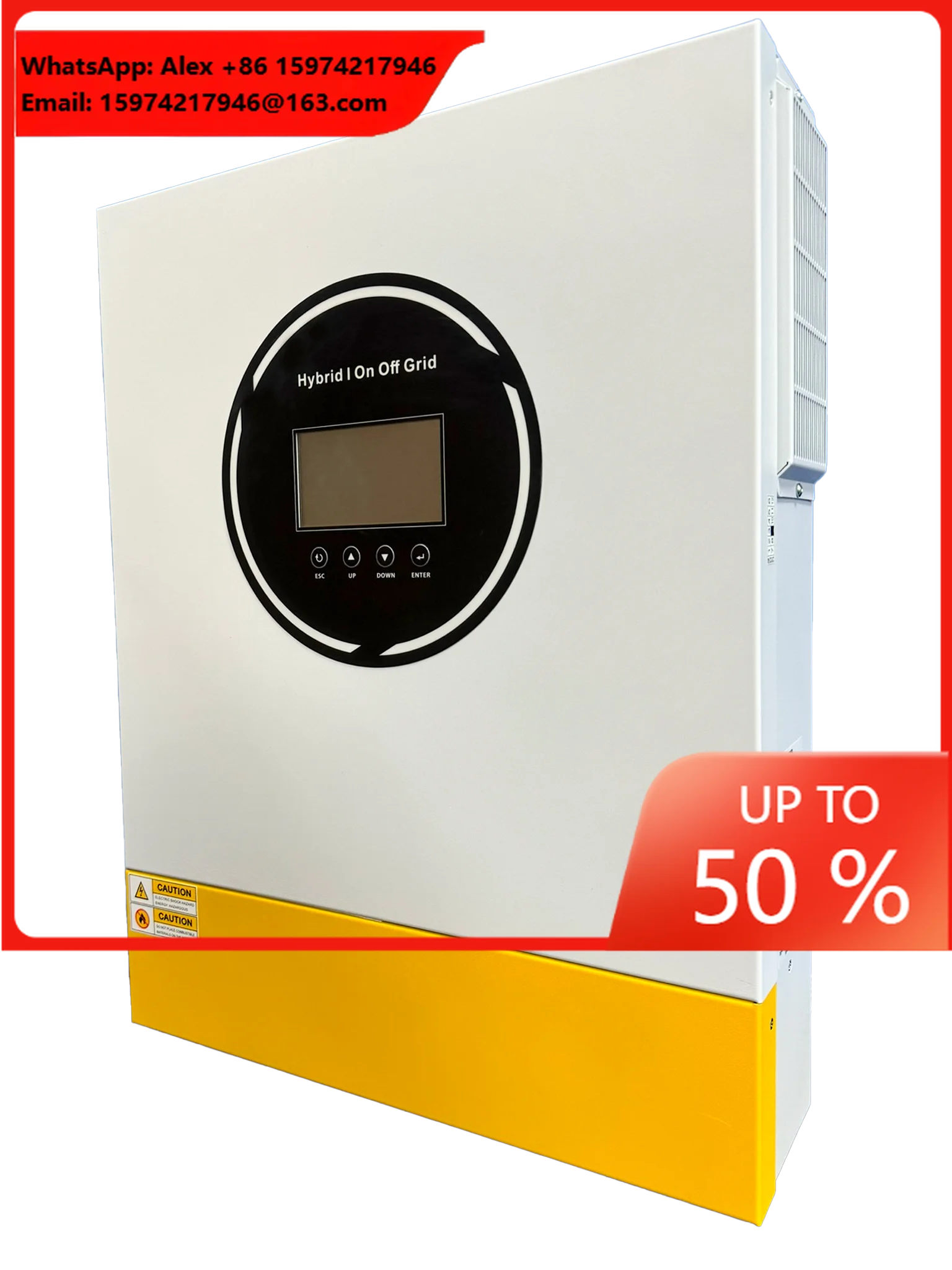 Hybrid Solar Inverter 11kw 8kw 22000VA MPPT Pure Sine Wave Off Grid Inverter With Lithium Battery Activation By PV Or Utility