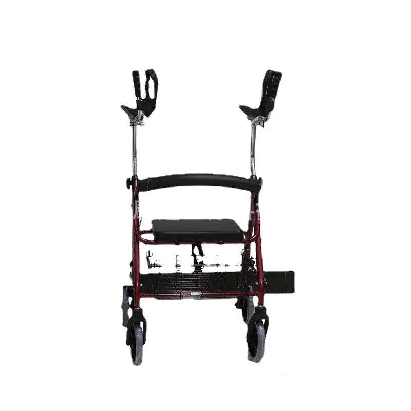 Folding Walking Walker Auxiliary Walking Hand Guard Trolley Shopping Supermarket Trolley