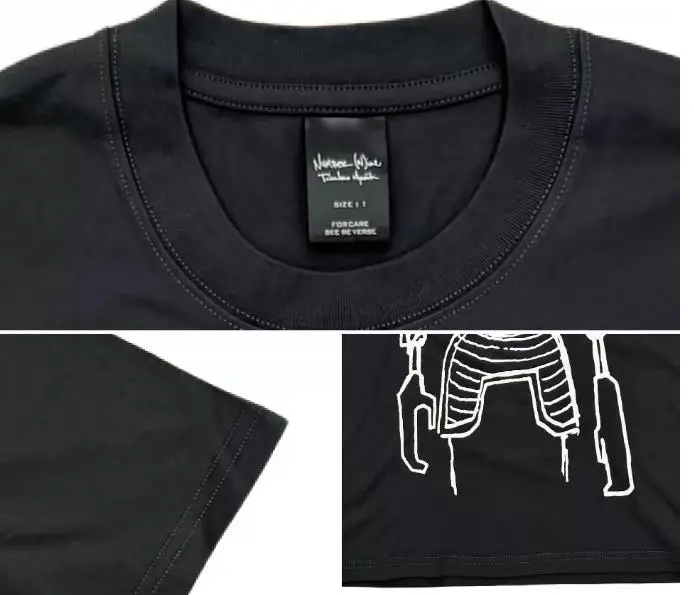 New Men NUMBER NINE Gio Barn SS01 Knight T Shirts T-Shirt Hip Hop Skateboard Street Cotton T-Shirts Tee Top US size F38
