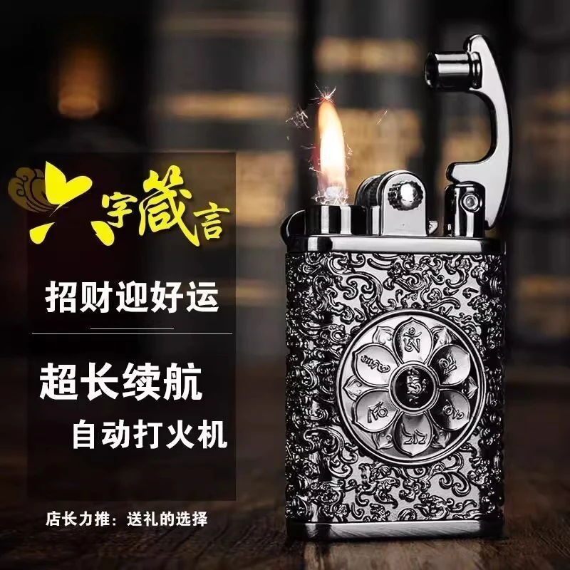 

Personalized creative rocker arm type, Zorro ne lighter, zodiac relief cigarette lighter