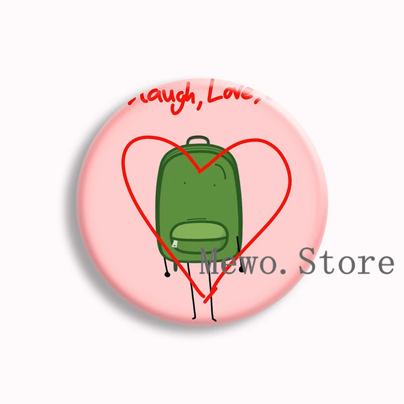 Kawaii Liam Plecak Anime Soft Button Pin Liam Plecak Hfjone Cartoon Brooches Badge Bag Accessories Decor Kids Fans Friends Gifts