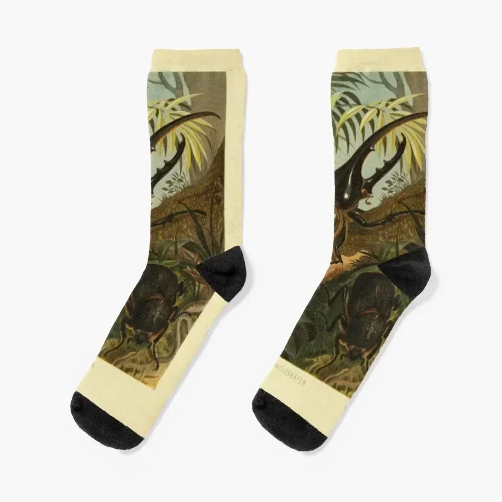 Hercules Beetle Socks New year's heated floral sport Women's Socks Men's