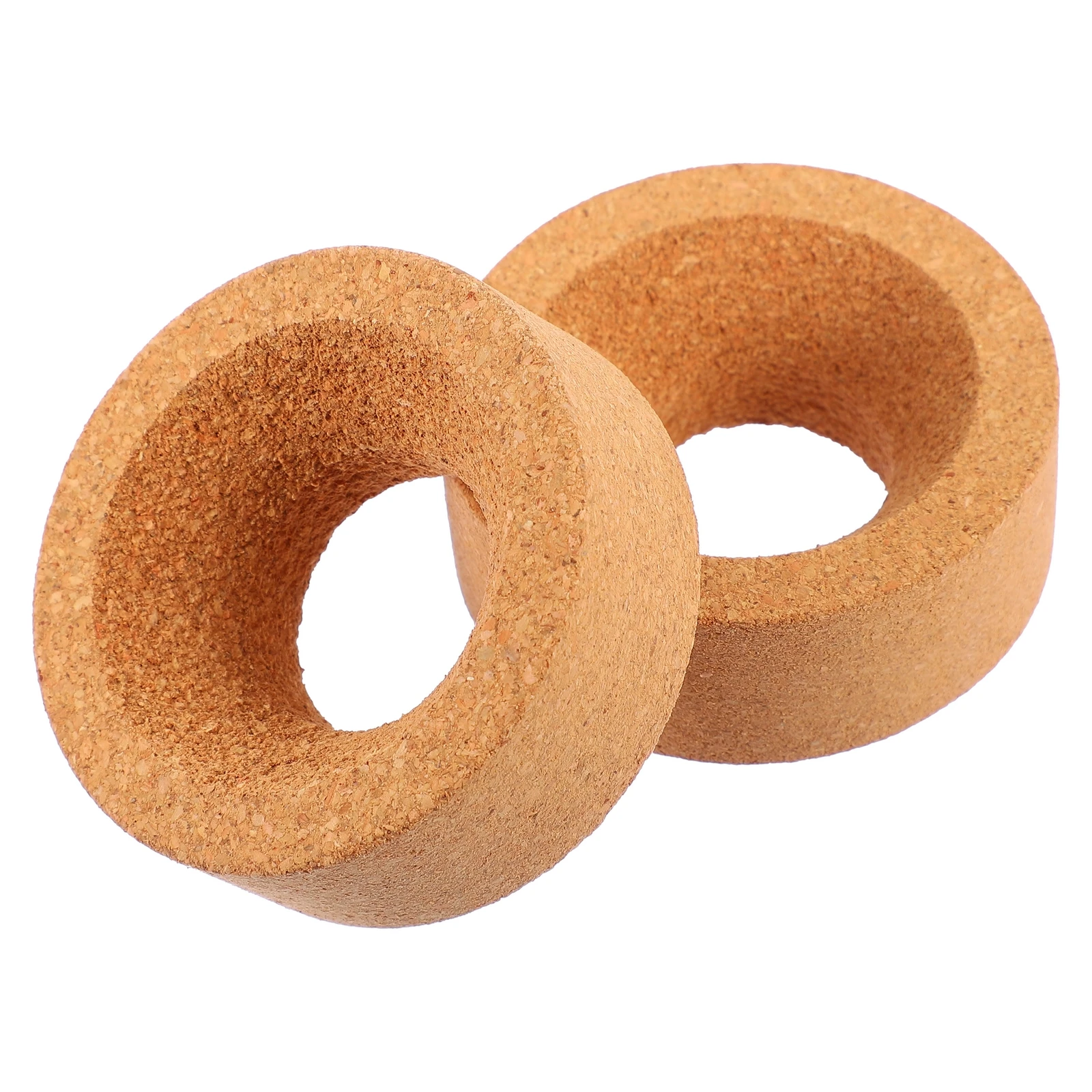 

2 Pcs Cork Flask Holder Pad Stand Round Bottom Practical Laboratory Equipment