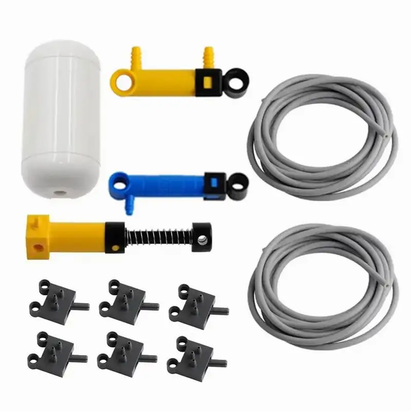 

12 шт. MOC пневматический комплект воздушный шланг 2 м белый бак 75974 пружинный воздушный насос 2797c02 совместим с моделью Legoeds 19476/2797c02 DIY