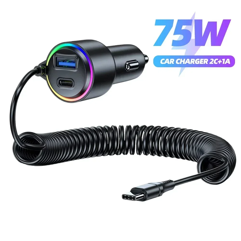 

Over Current Protection Charger Fast Charging 12V Voltage USB C Fast Charging Overheating Protection Spring Wire Length 160cm