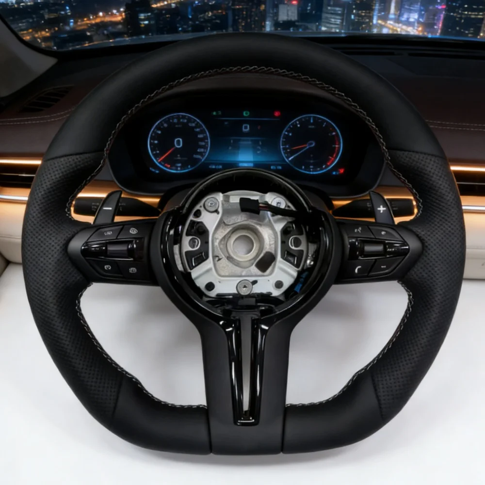 

Half Perforated Leather M3 M5 F10 F11 F12 F13 F20 F21 F22 F25 F31 F32 F33 F34 F36 M Sport Steering Wheel Assembly For BMW F30