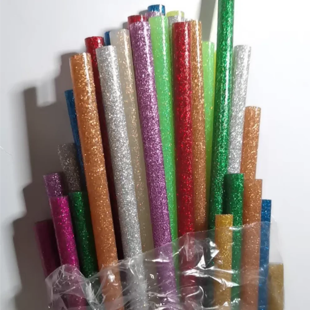 

7x200mm Flash Color Hot Glue Sticks ,For Electric Glue Gun,High Viscosity Repair Glue 10PCS Mixed