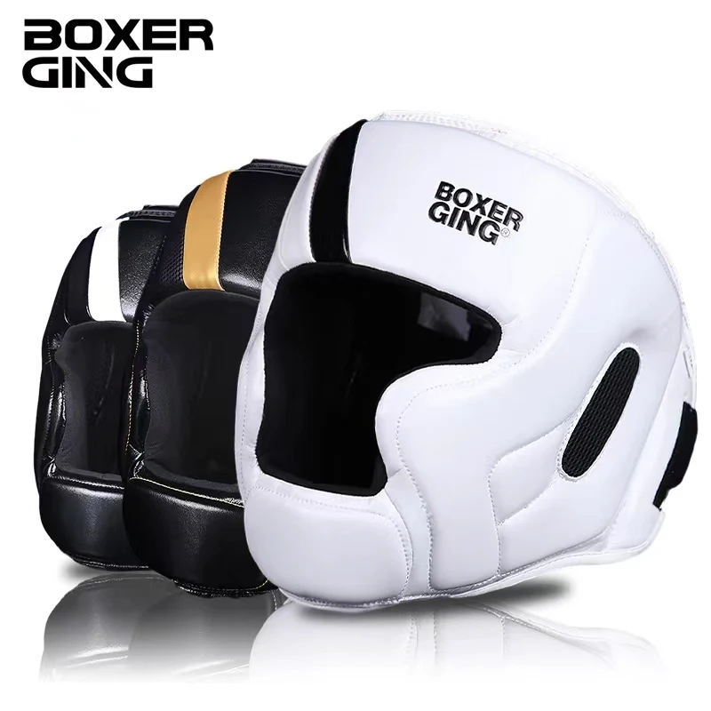 

Promotion Boxing MMA Safety Helmet Head Gear Protectors Adult Child Training Headgear Muay Thai Kickboxing Full-Covered Helmets