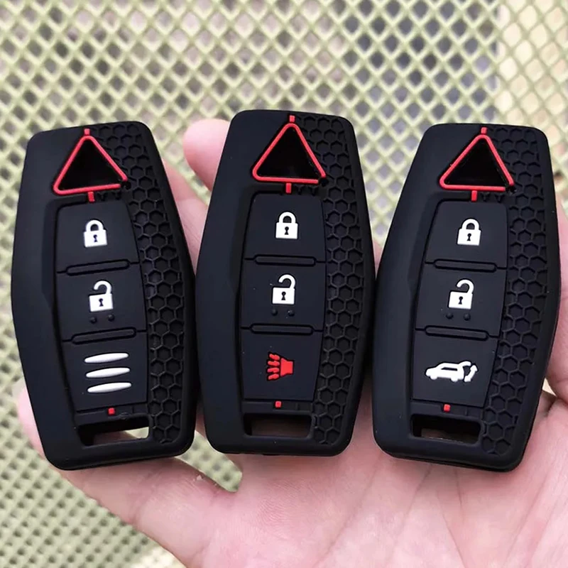 Silikon Autoschlüssel-Hülle Fernbedienungs-Schutzhülle für Mitsubishi Outlander 2022 2023 2024 Schlüssellose Schlüsselabdeckung Zubehör