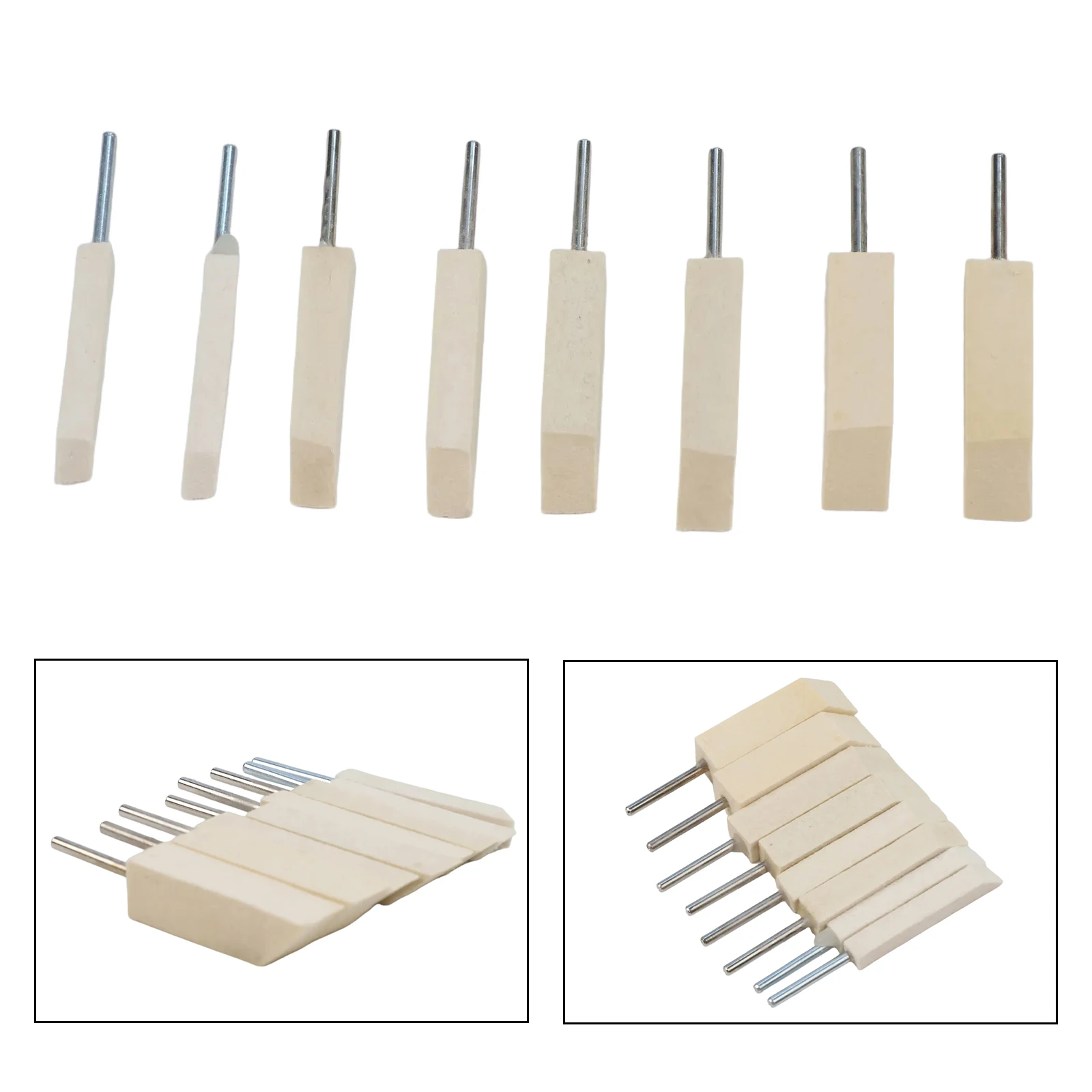 

8PCS Wool Felt Grinding Head Set Wool Felt Pad Polishing Shaping for Woodworking Tools Compatible with Multiple Devices
