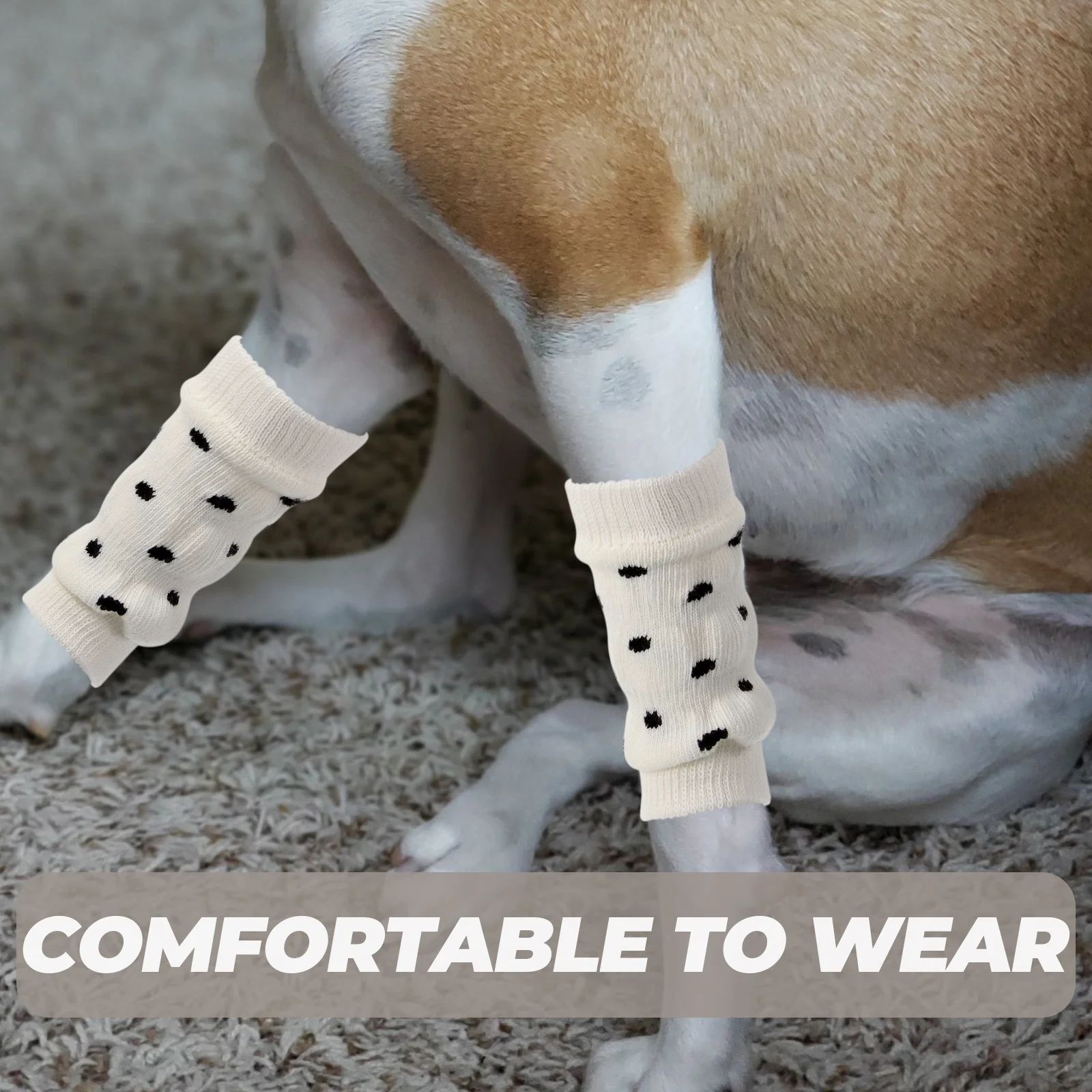 4 قطعة تدفئة ساق الكلب لينة واقيات الساق المرنة للكلاب يحافظ على نظافة الساقين ودافئة مثالية للبشرة الحساسة حامي مفصل الكلب