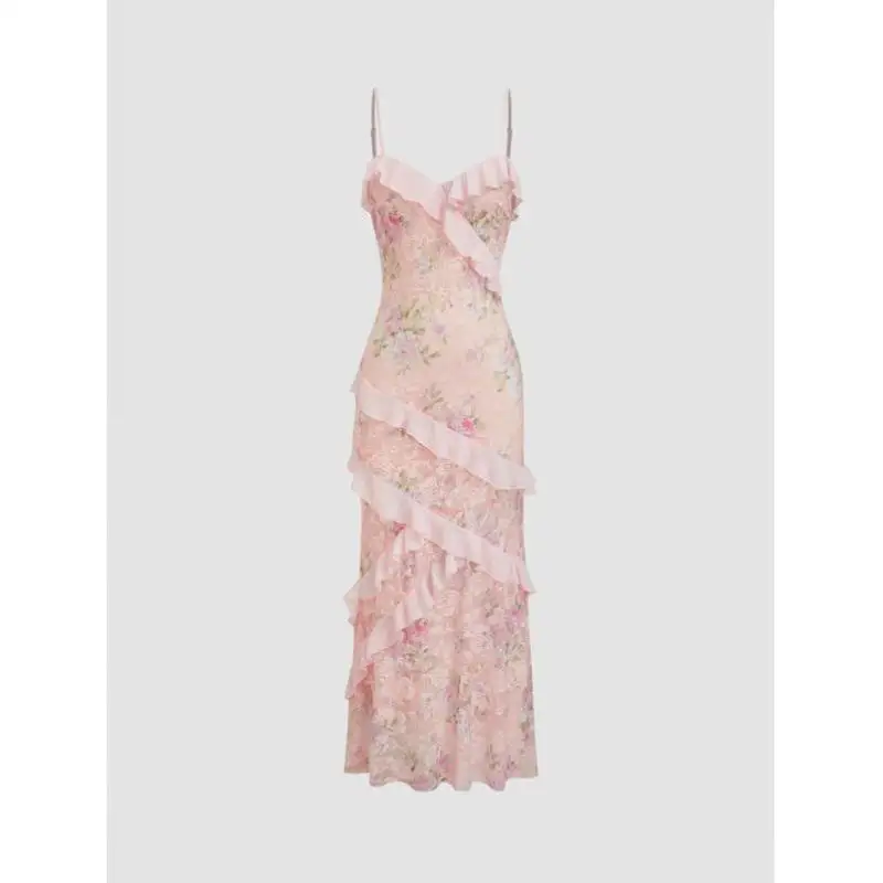 

Size Lace Floral Pleated Long Skirt Men's Casual Sport Suit Top Seven Sve Bot orts Autumn Faion Skirt