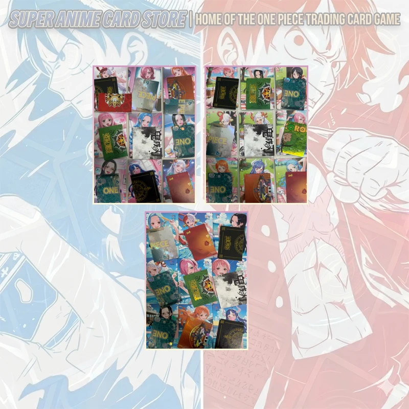 Japanese Anime ZL ONE PIECE Card Set Shirahoshi Vinsmoke Reiju Nefertari D. Vivi Nami Boa Hancock Nico Robin Collectible Cards