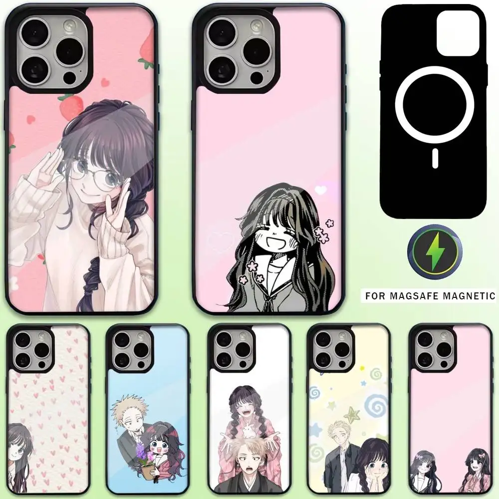 

Cute K-Kaoruko W-Waguri Phone Case For iPhone17,16,15,14,13,12,11 Plus,Pro Max Magnetic For Magsafe Wireless Charging