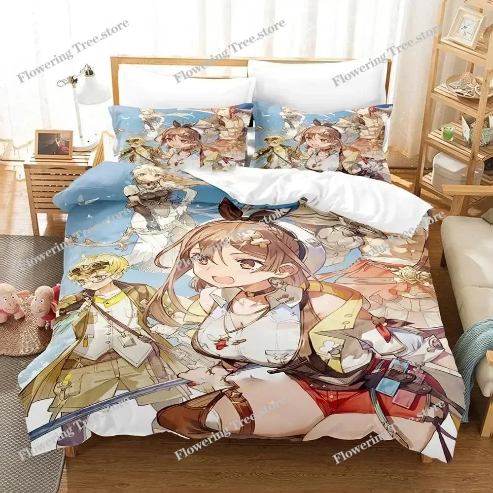 

Atelier Ryza Ever Darkness & the Secret, комплект постельного белья для мальчиков и девочек, пододеяльник размера Twin Queen, наволочка, кровать для детей и взрослых