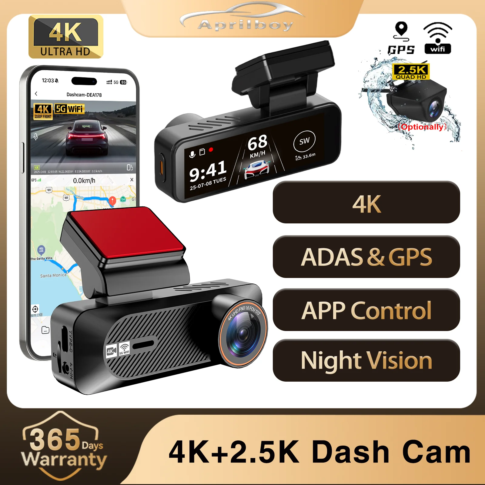 Aprilboy 4K Dual-Le…