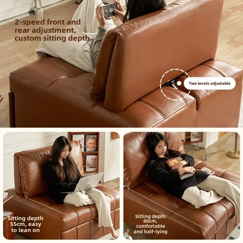 أثاث قصر خشبي حرفي منتفخ سرير أريكة فردي قابل للطي شقة صغيرة غرفة معيشة ثنائي الغرض 2025 تلفزيون جديد #3