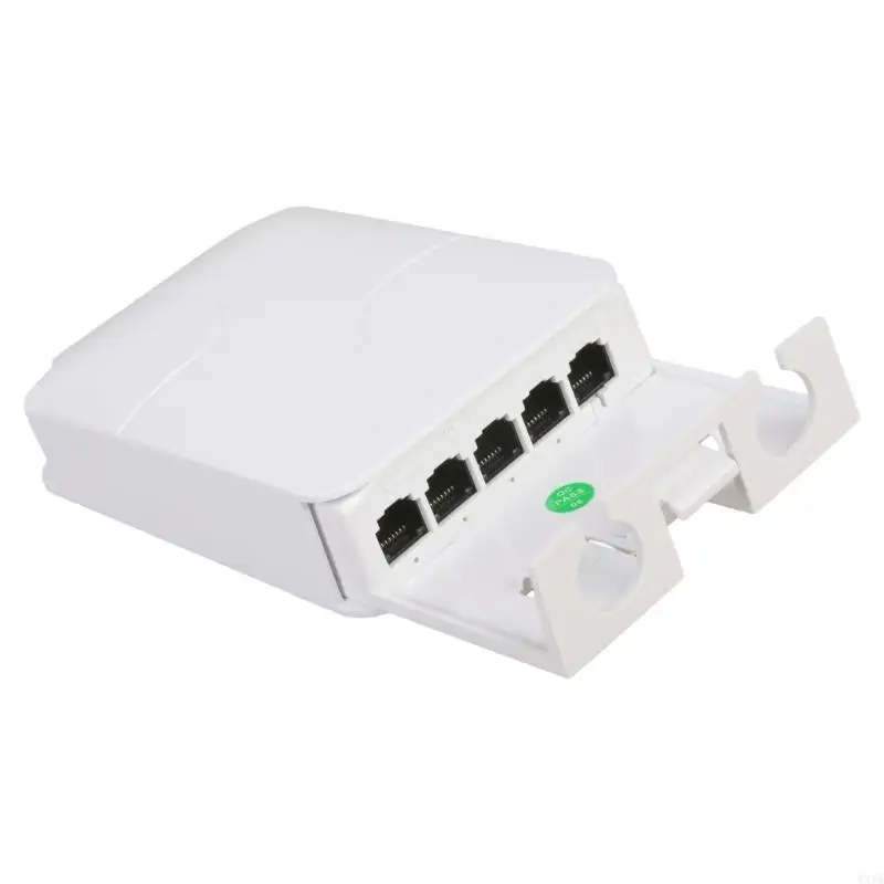 5 Port POE Extender Outdoor Waterproof 100/1000Mbps Extension Repeaters 1 In 4