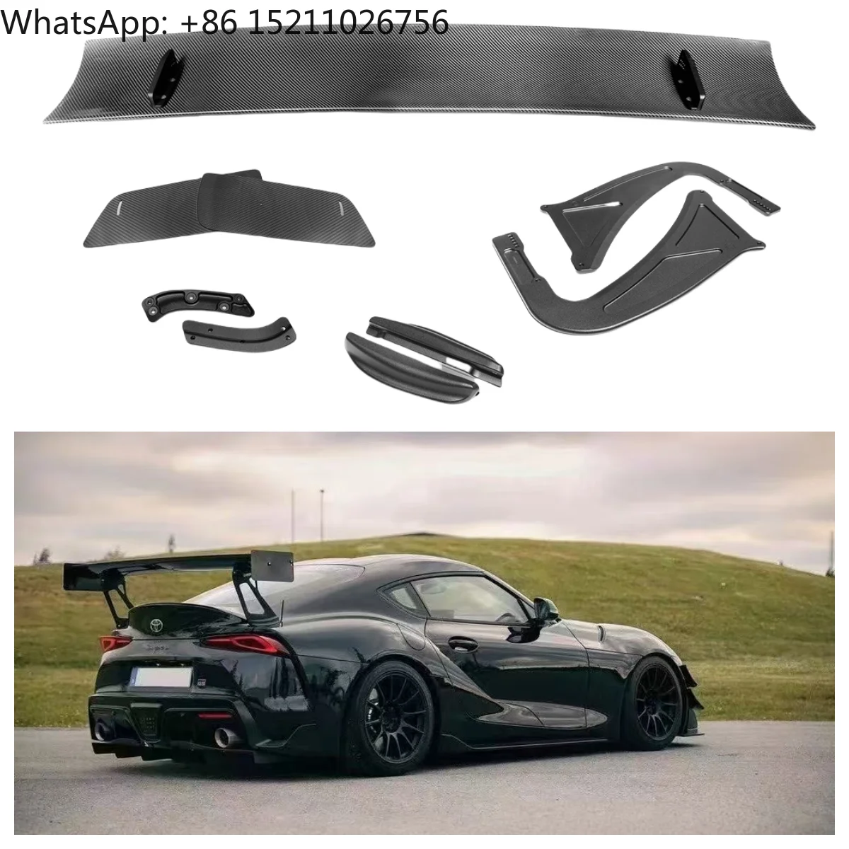

VS Style Dry Carbon Fiber Rear Spoiler Wing for SUPRA A90 MK5