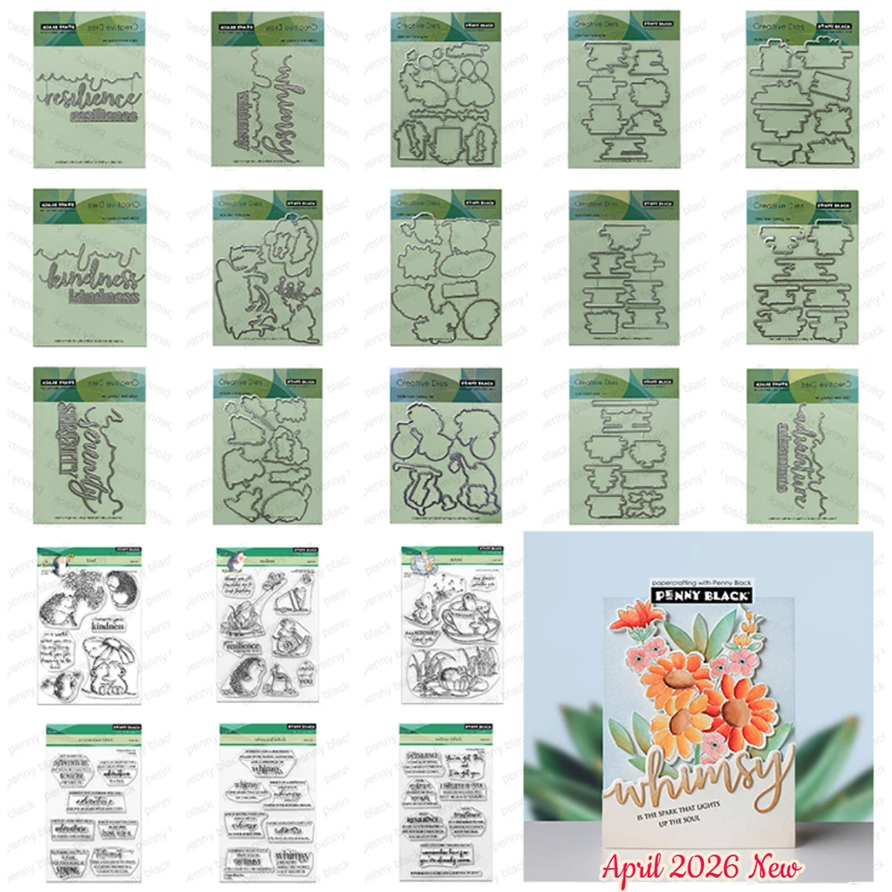 

Resilient Beliefs Serene Beliefs Metal Cutting Dies Stamps for DIY Scrapbook Handmade Photo Album Diary Calendar April 2026 New
