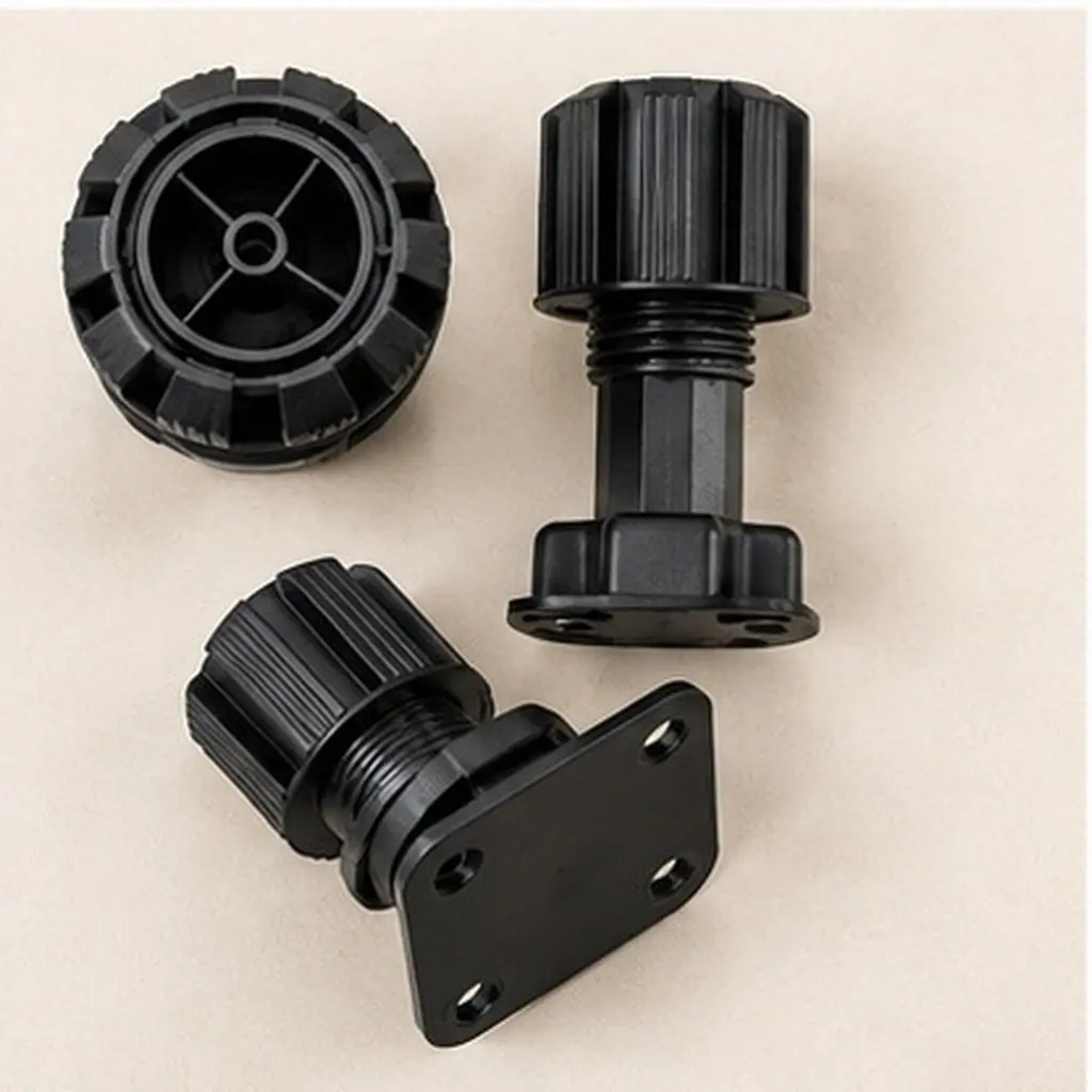 4pcs Adjustable Table Legs for Furniture, Cabinet, Kitchen, Dresser, Shelving – Heavy-Duty Support Feet