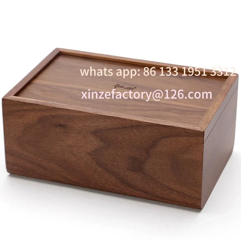 

Customizable Luxury Wooden Napkin Box Modern Rectangular Napki Walnut Wood Tissue Box Holder Cover Designer Tissue Storage Boxes