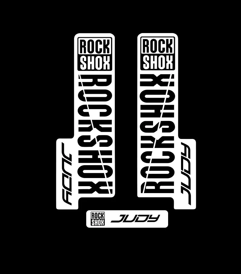 Self‑Adhesive Vinyl Decals for Rock‑Shox JUDY 2018 Mountain Bike Front Fork, MTB Cycling Replacement Decor Stickers