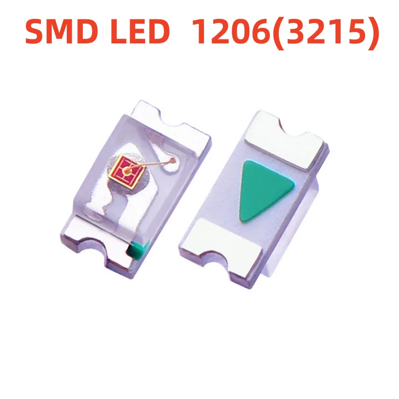 500Pcs 1206 SMD LED Red Green Blue Yellow Pink White UV LED Lamp Beads Light 2012 Light-emitting Diode High Bright Quality