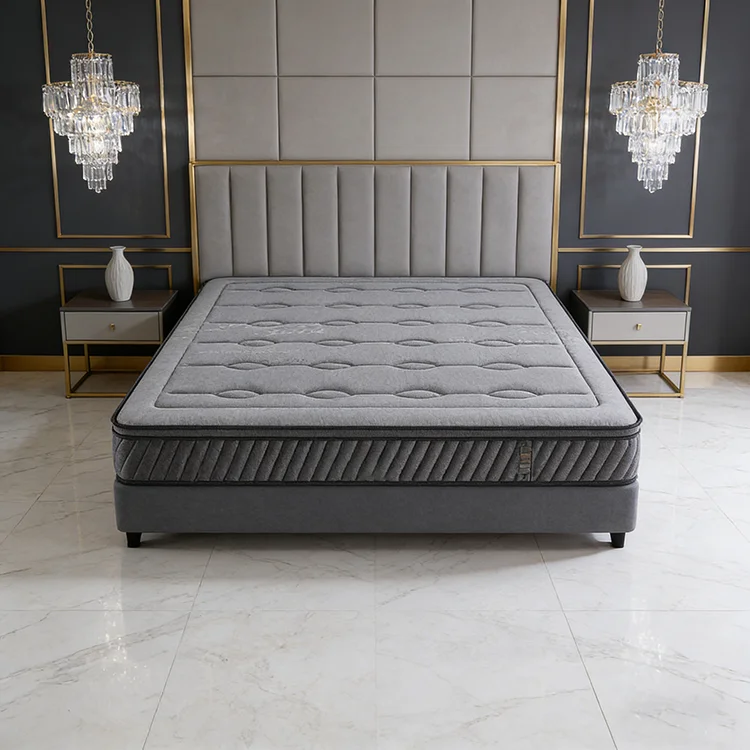 Economical Orthopedic Breathable Fabric Mattress Queen King Double Twin Size Pocket Spring Mattress Nature Latex Mattress