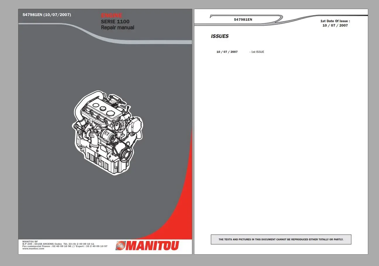 

[DVD3] MANITOU PDF 15,8 ГБ Руководство по обслуживанию и деталям