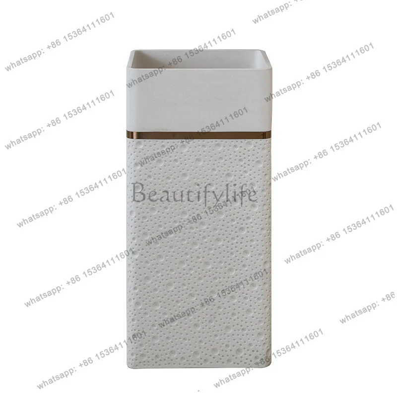 Wabi-sabi style designer column basin floor-standing art bathroom personality creative washbasin