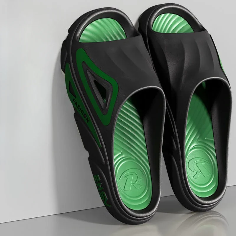 Slides House Pvc Male Slipper Walk Around Home Flat Indoor Men's Shoe Low Price Adult Comfortable High Quality Fashion Original